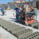 Electric concrete block machine